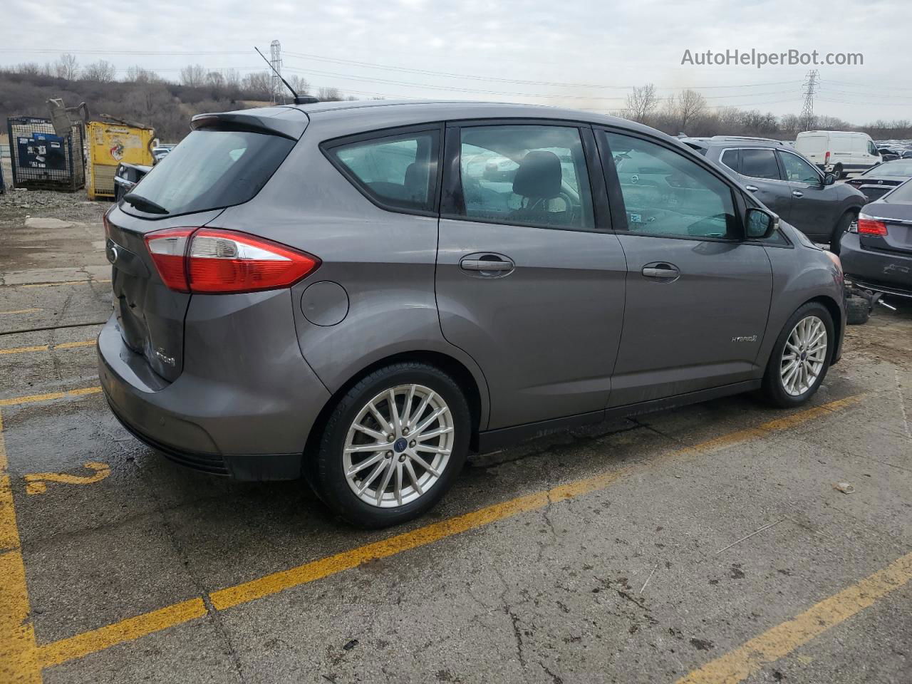 2013 Ford C-max Se Gray vin: 1FADP5AU4DL519736