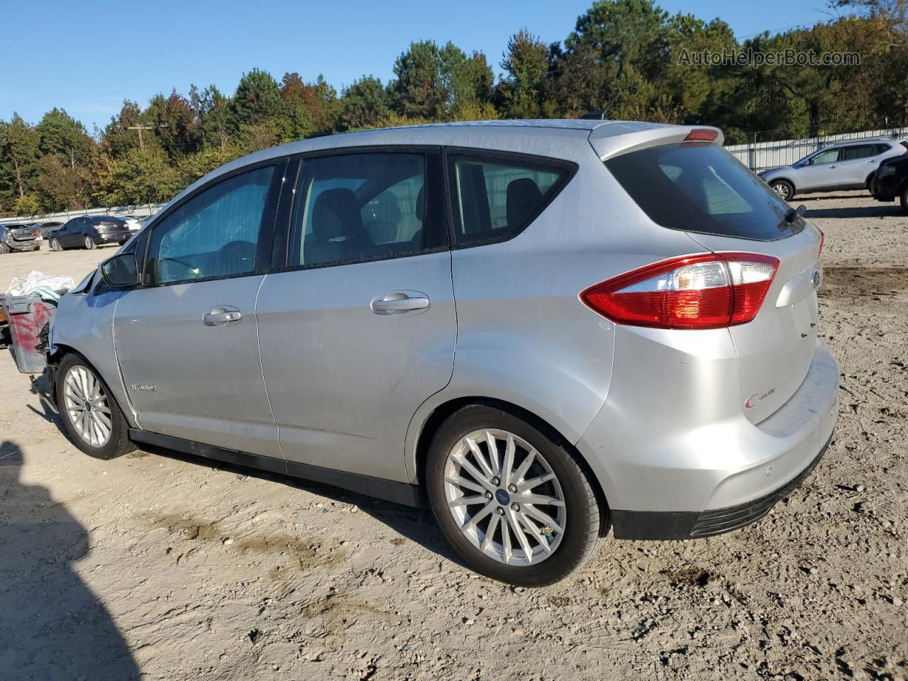 2013 Ford C-max Se Silver vin: 1FADP5AU4DL526573