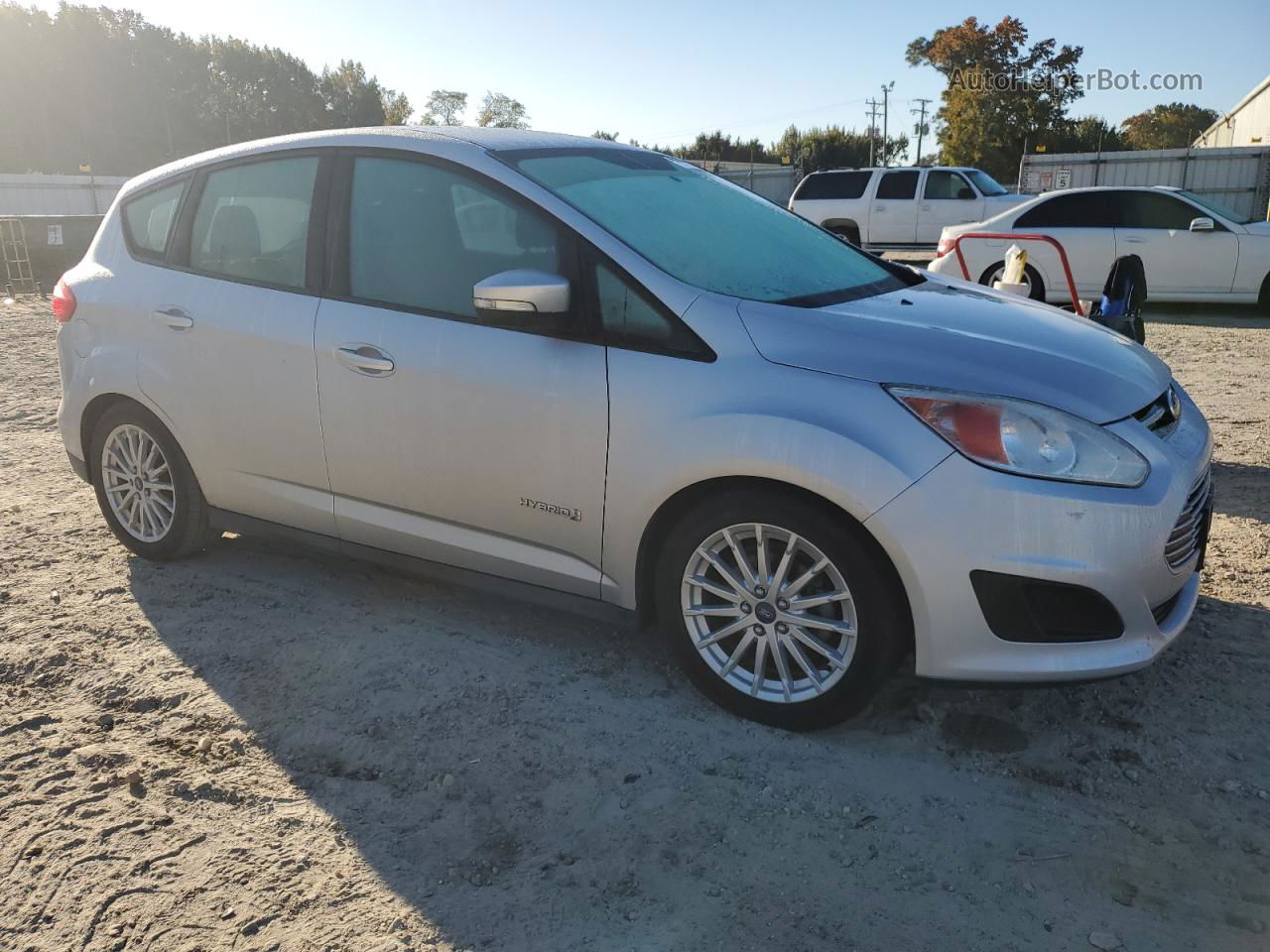 2013 Ford C-max Se Silver vin: 1FADP5AU4DL526573