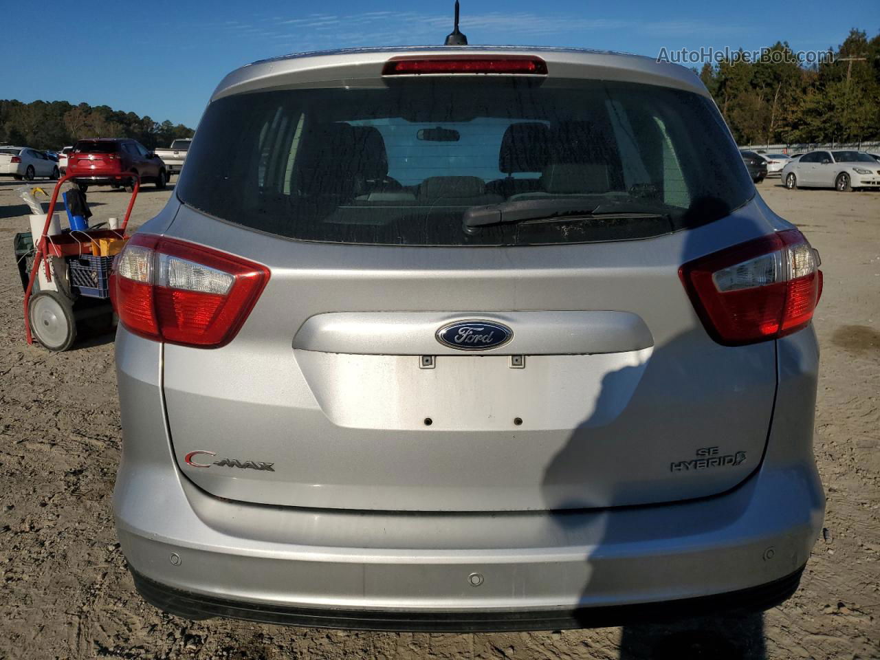 2013 Ford C-max Se Silver vin: 1FADP5AU4DL526573