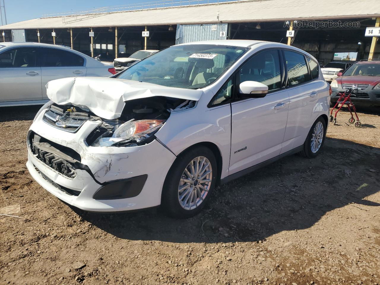 2013 Ford C-max Se Белый vin: 1FADP5AU4DL531966