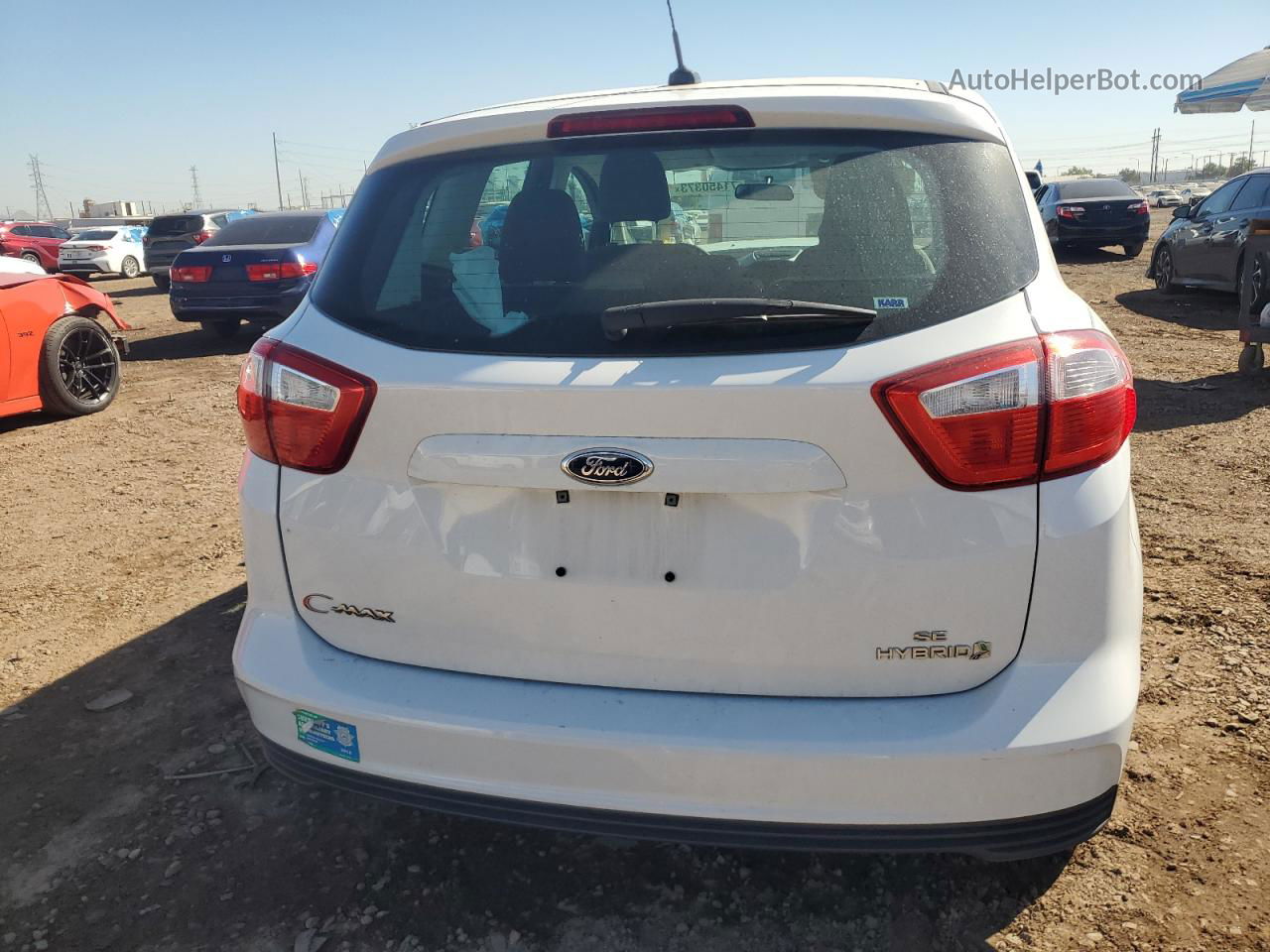 2013 Ford C-max Se White vin: 1FADP5AU4DL531966