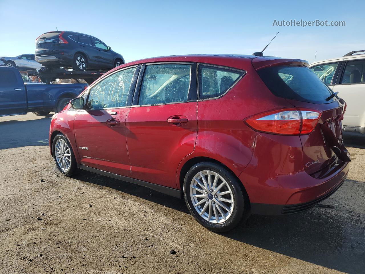 2013 Ford C-max Se Burgundy vin: 1FADP5AU4DL532809