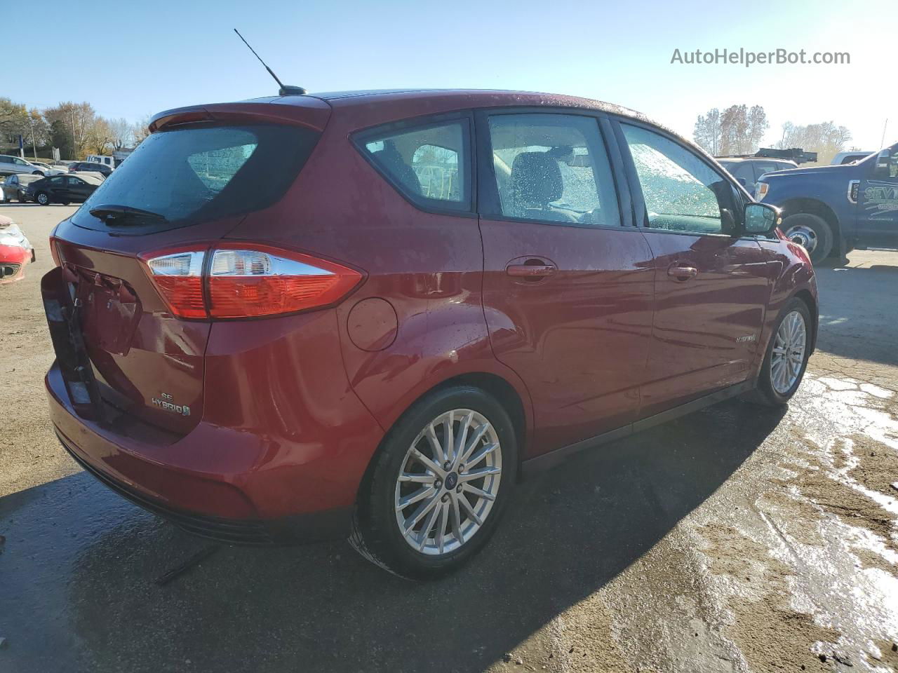 2013 Ford C-max Se Burgundy vin: 1FADP5AU4DL532809