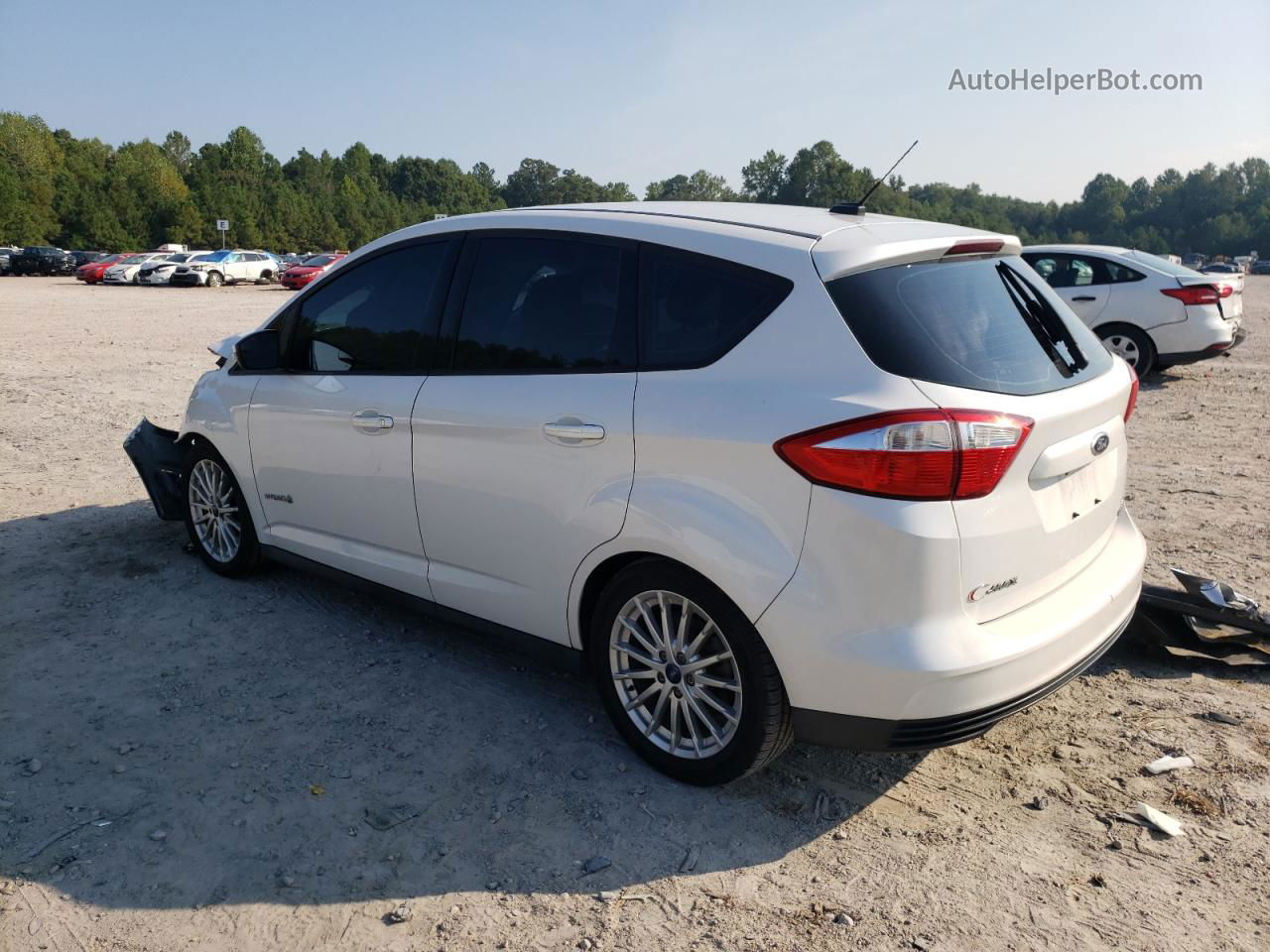 2013 Ford C-max Se White vin: 1FADP5AU4DL557807