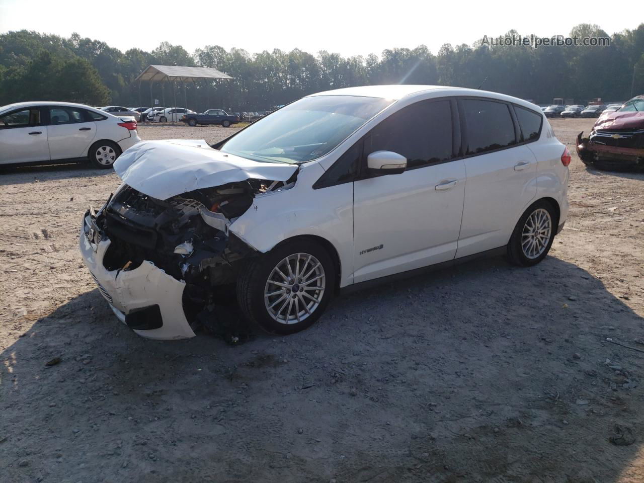 2013 Ford C-max Se White vin: 1FADP5AU4DL557807