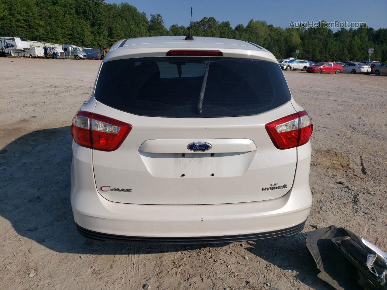 2013 Ford C-max Se White vin: 1FADP5AU4DL557807