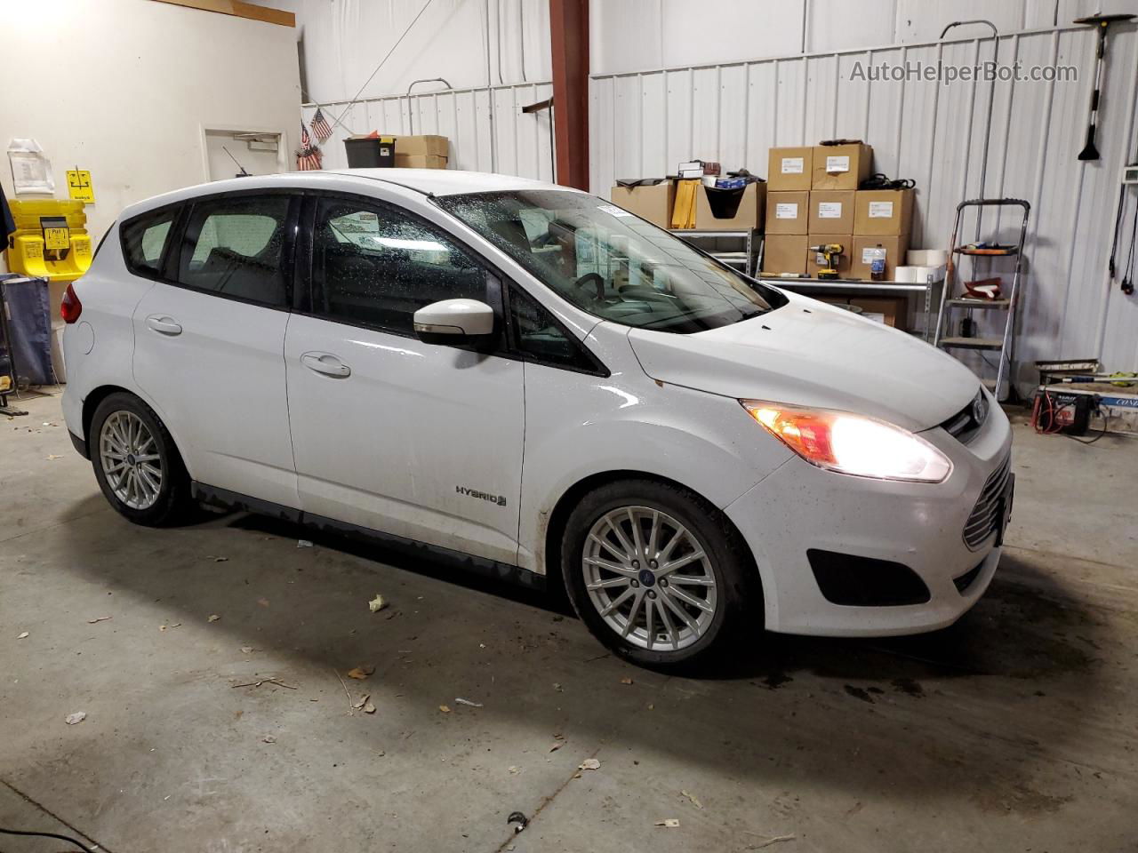 2014 Ford C-max Se White vin: 1FADP5AU4EL510164