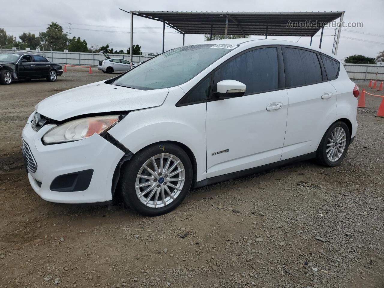 2014 Ford C-max Se White vin: 1FADP5AU4EL512495