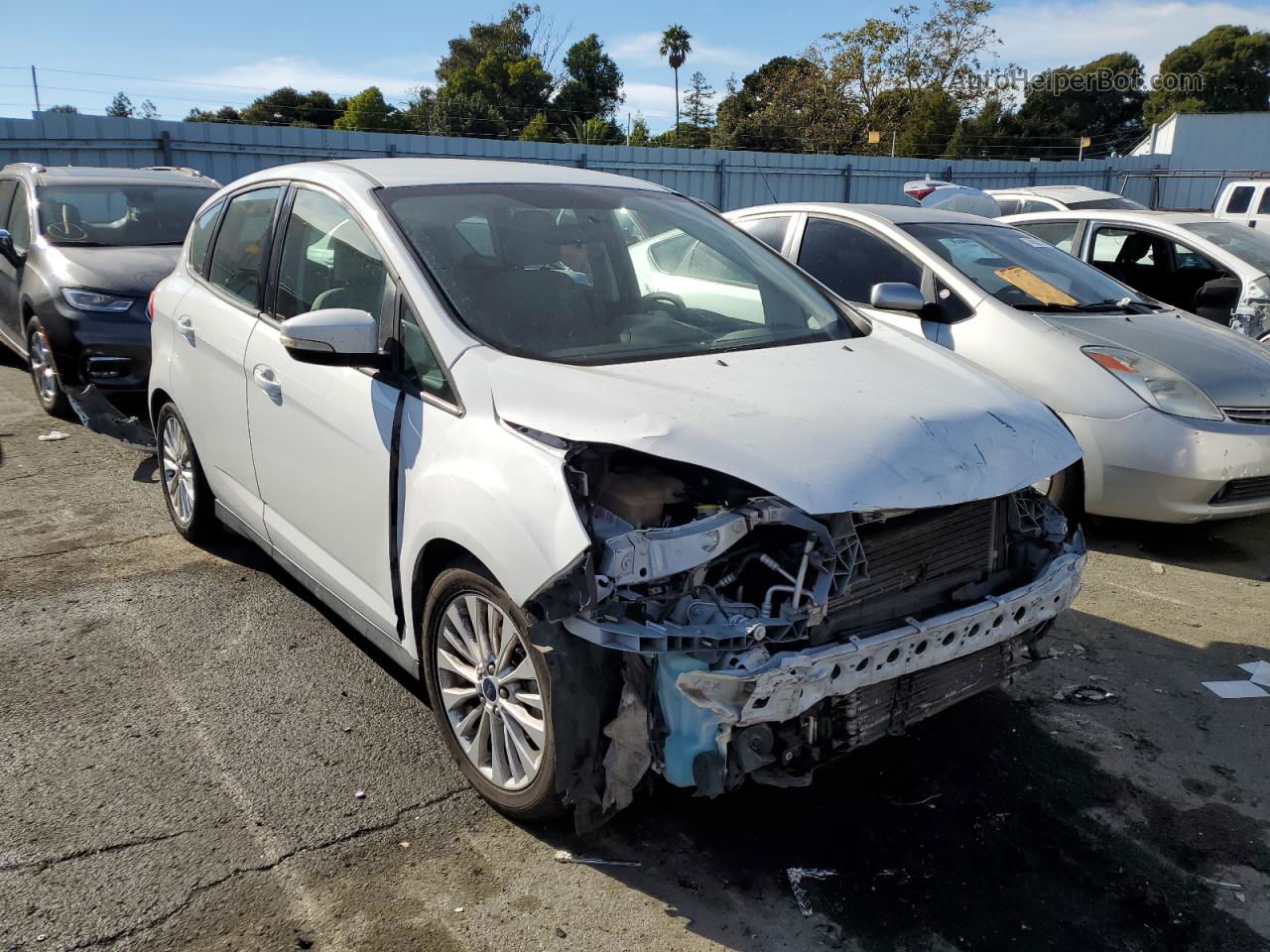 2017 Ford C-max Se White vin: 1FADP5AU4HL112666