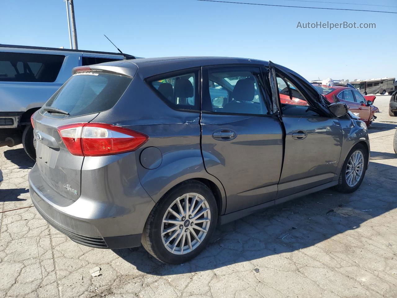 2013 Ford C-max Se Gray vin: 1FADP5AU5DL505277