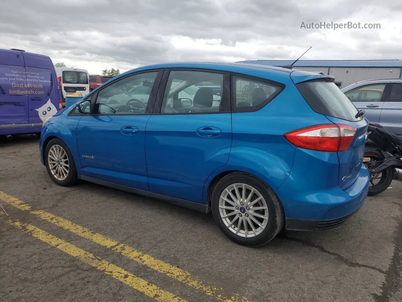 2013 Ford C-max Se Blue vin: 1FADP5AU5DL519390