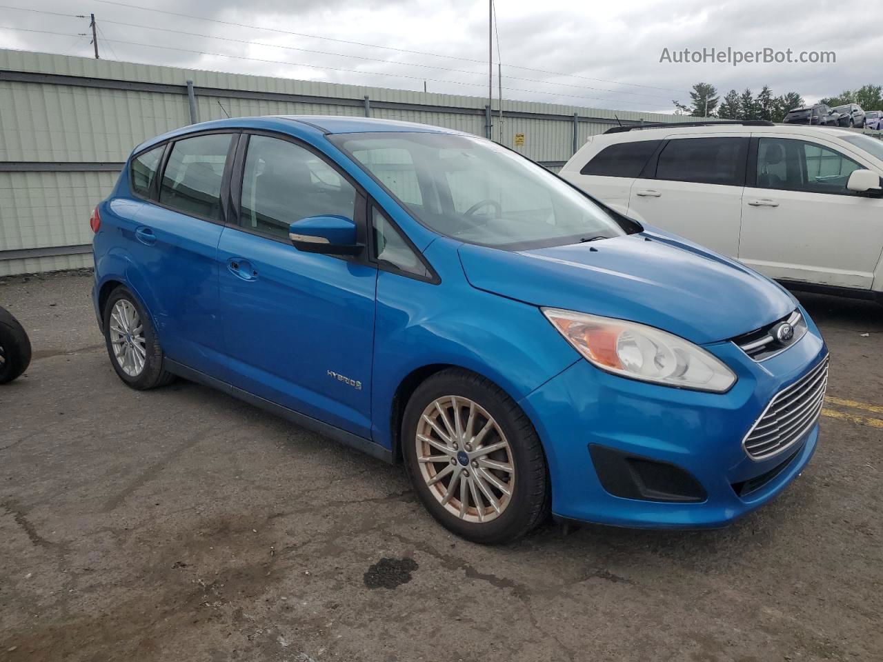 2013 Ford C-max Se Blue vin: 1FADP5AU5DL519390