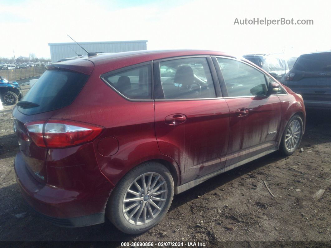 2013 Ford C-max Hybrid Se Red vin: 1FADP5AU5DL519650