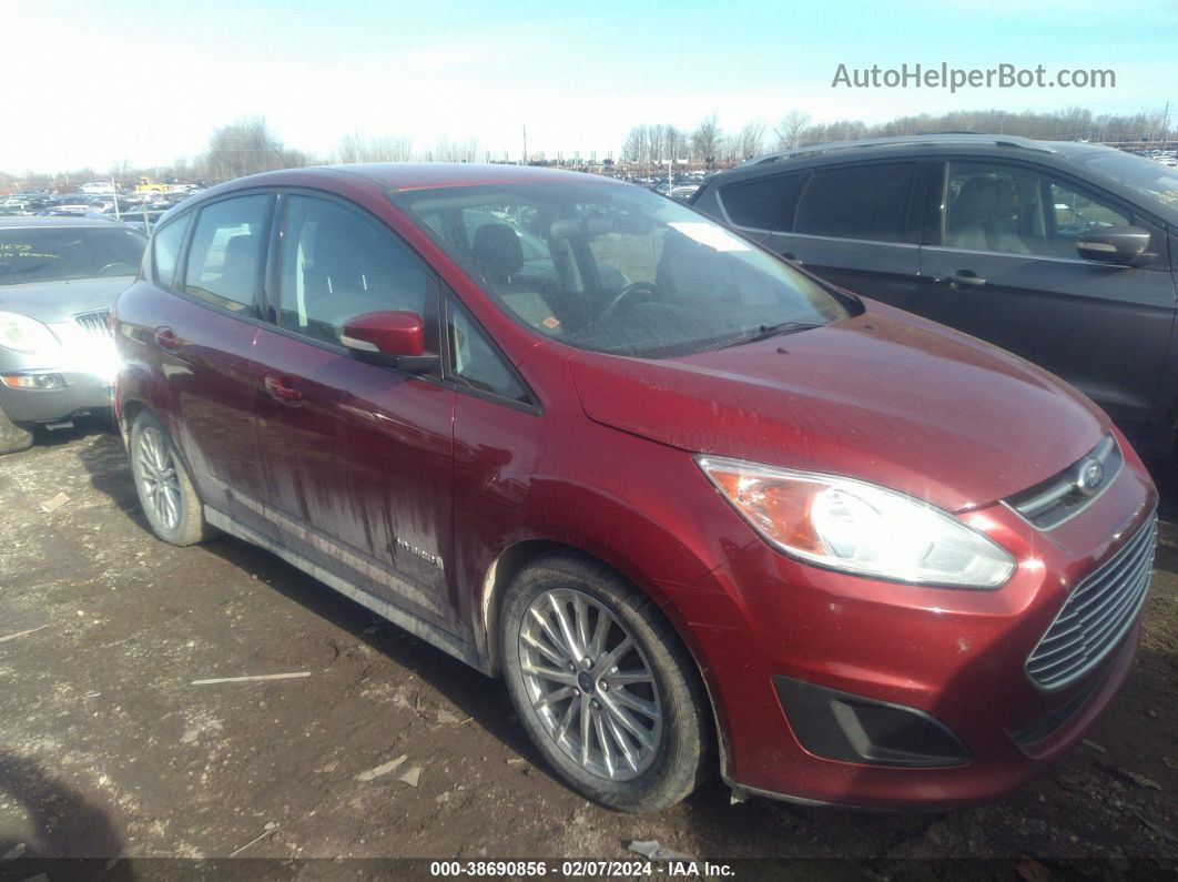 2013 Ford C-max Hybrid Se Red vin: 1FADP5AU5DL519650