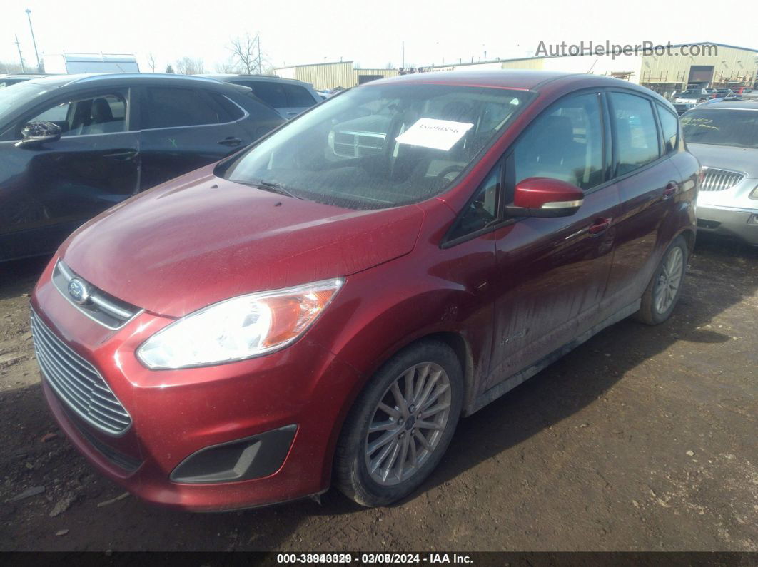 2013 Ford C-max Hybrid Se Red vin: 1FADP5AU5DL519650