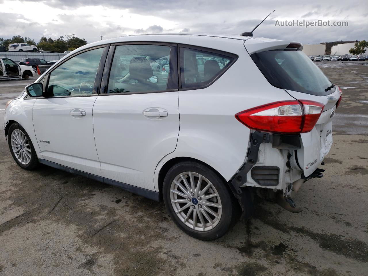 2014 Ford C-max Se White vin: 1FADP5AU5EL508214