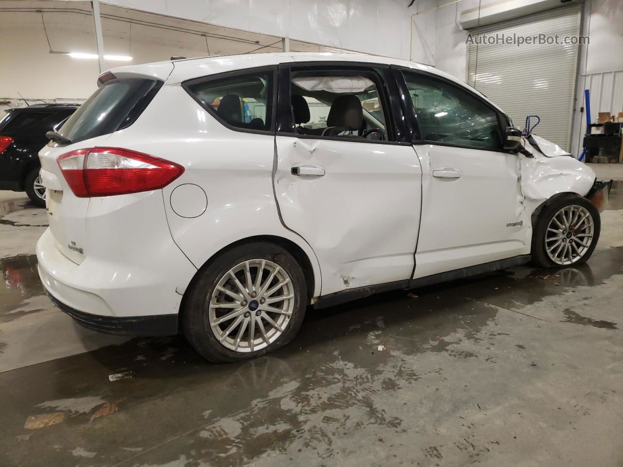 2014 Ford C-max Se White vin: 1FADP5AU5EL517673