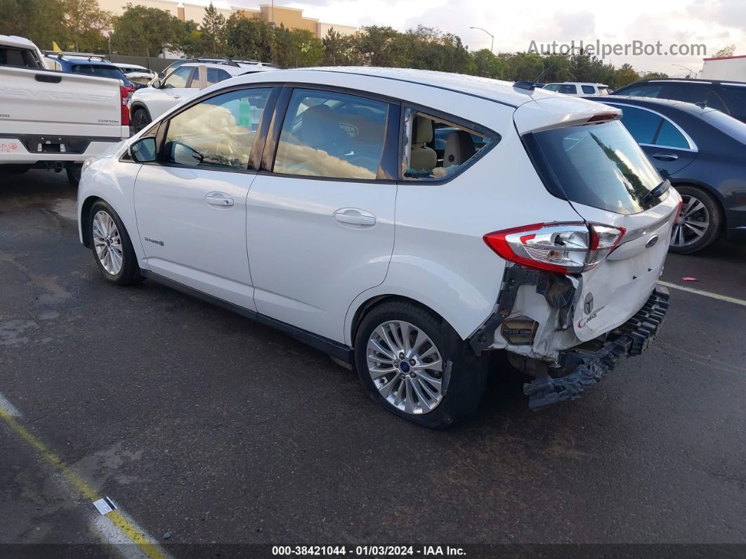 2017 Ford C-max Hybrid Se White vin: 1FADP5AU5HL103779