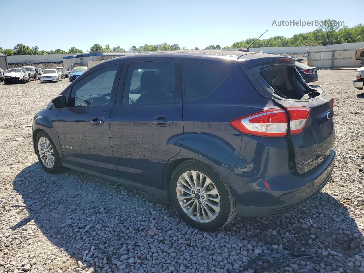 2017 Ford C-max Se Blue vin: 1FADP5AU5HL103989