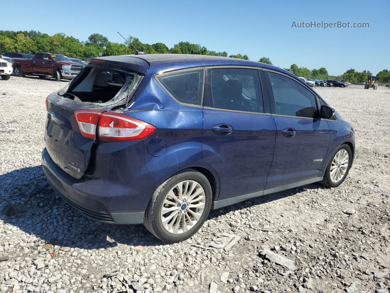 2017 Ford C-max Se Blue vin: 1FADP5AU5HL103989