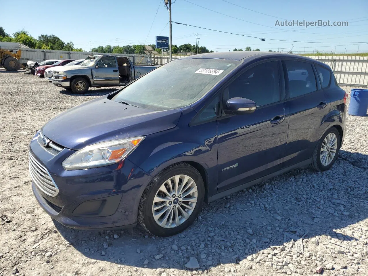 2017 Ford C-max Se Blue vin: 1FADP5AU5HL103989