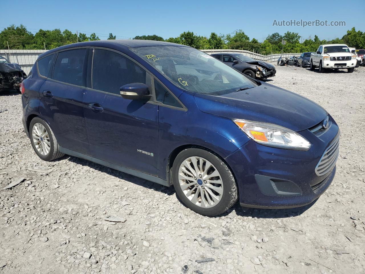 2017 Ford C-max Se Blue vin: 1FADP5AU5HL103989