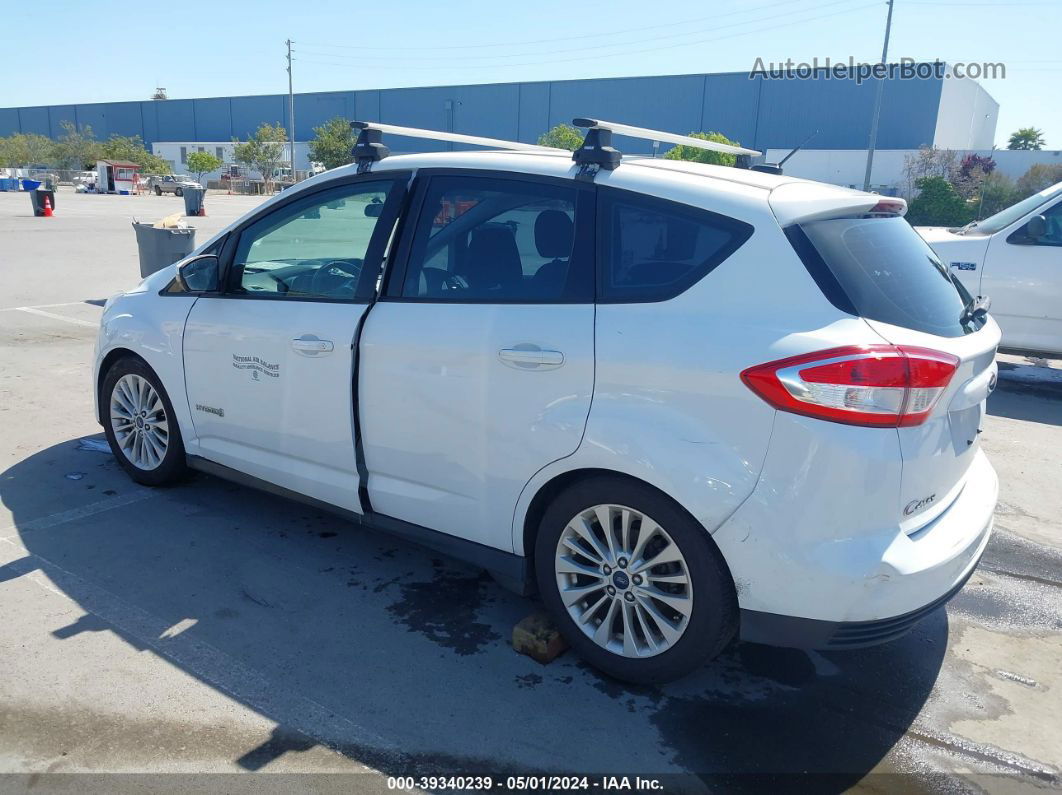 2017 Ford C-max Hybrid Se White vin: 1FADP5AU5HL110151