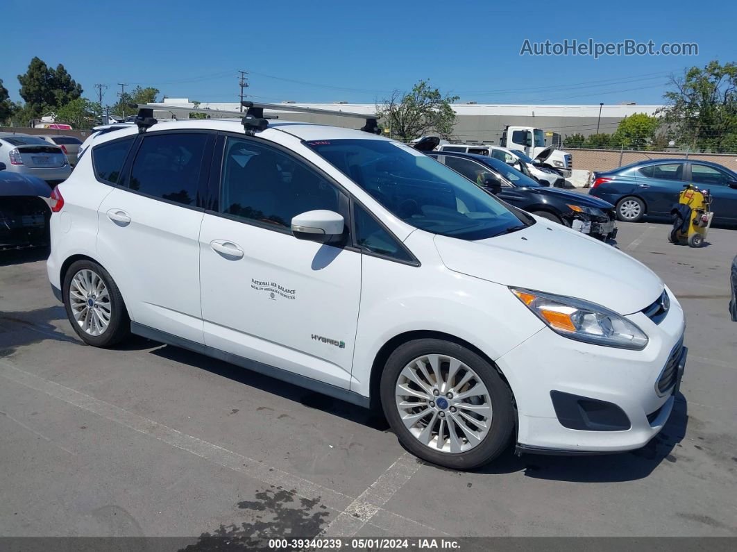 2017 Ford C-max Hybrid Se White vin: 1FADP5AU5HL110151