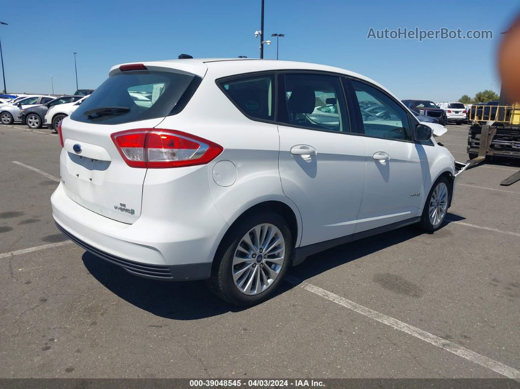 2017 Ford C-max Hybrid Se White vin: 1FADP5AU5HL110327