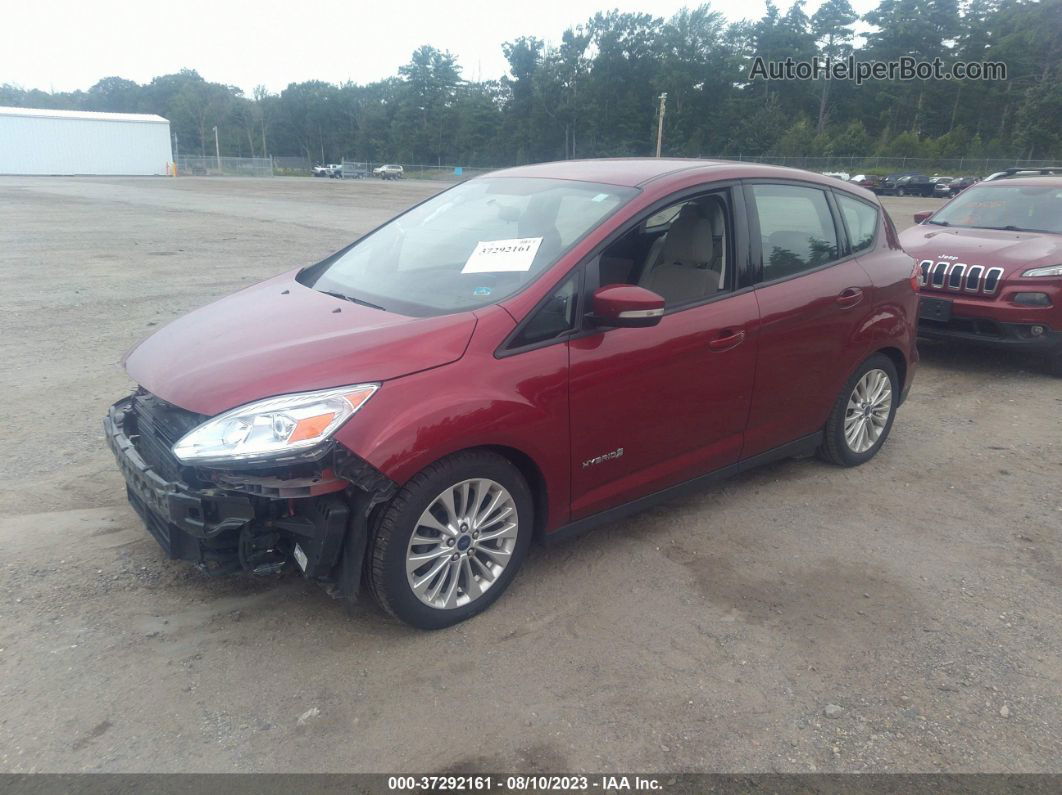 2017 Ford C-max Hybrid Se Red vin: 1FADP5AU5HL116595