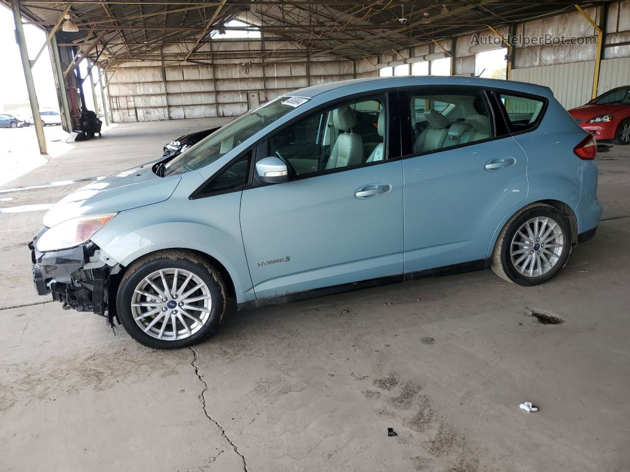 2013 Ford C-max Se Blue vin: 1FADP5AU6DL502226