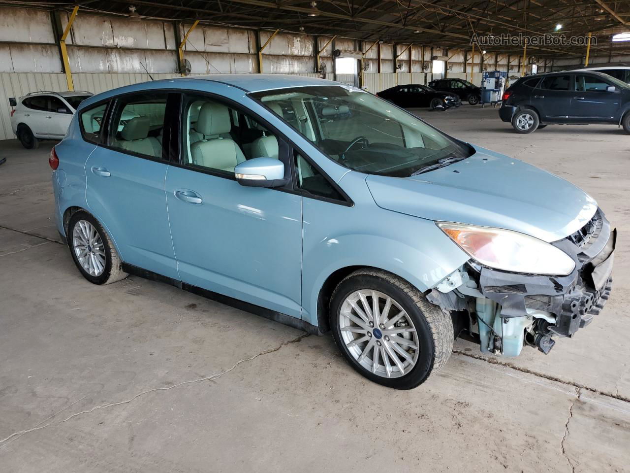 2013 Ford C-max Se Blue vin: 1FADP5AU6DL502226