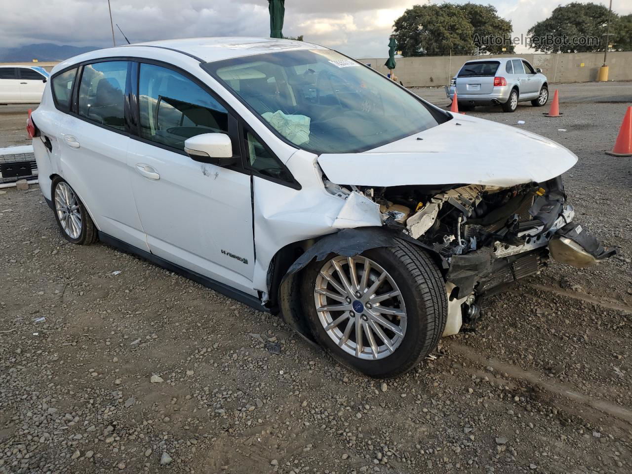 2013 Ford C-max Se White vin: 1FADP5AU6DL505627