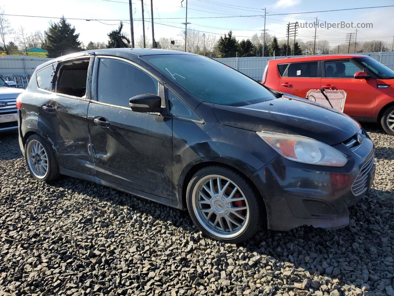 2013 Ford C-max Se Black vin: 1FADP5AU6DL509239