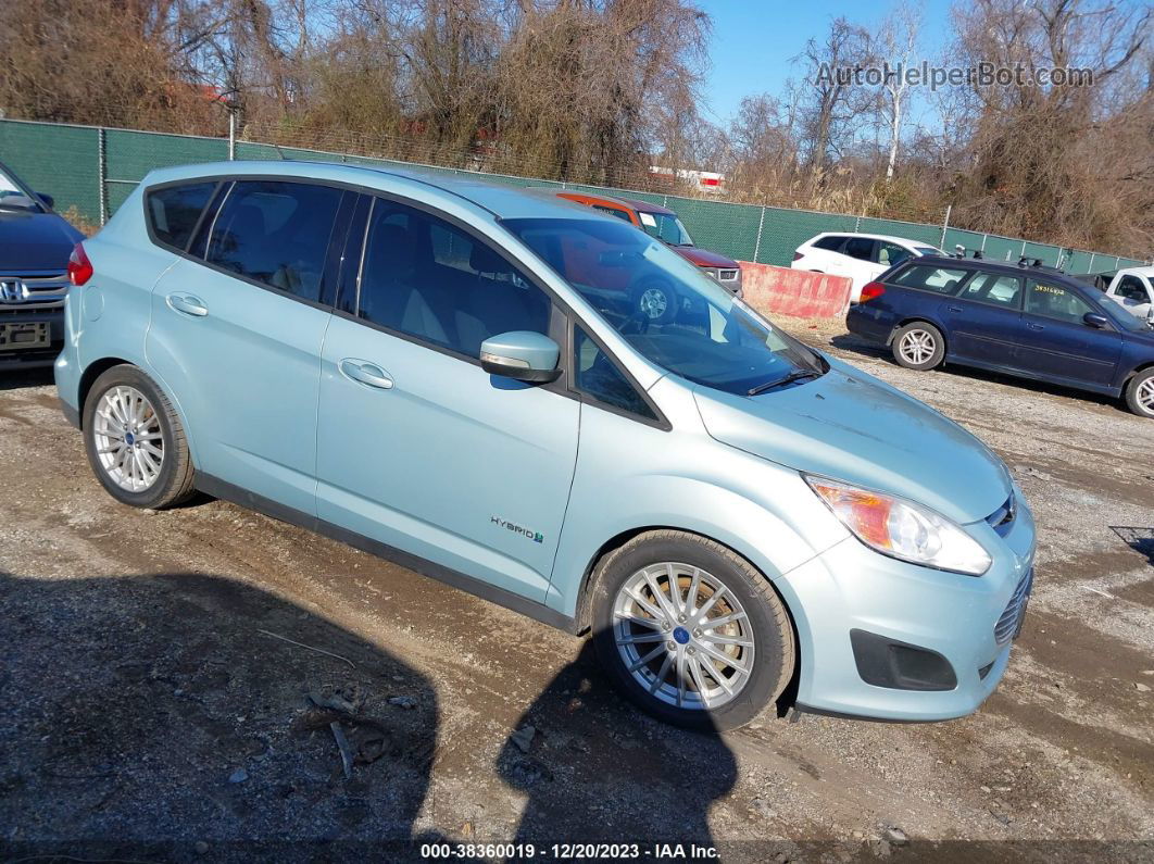 2013 Ford C-max Hybrid Se Teal vin: 1FADP5AU6DL532679