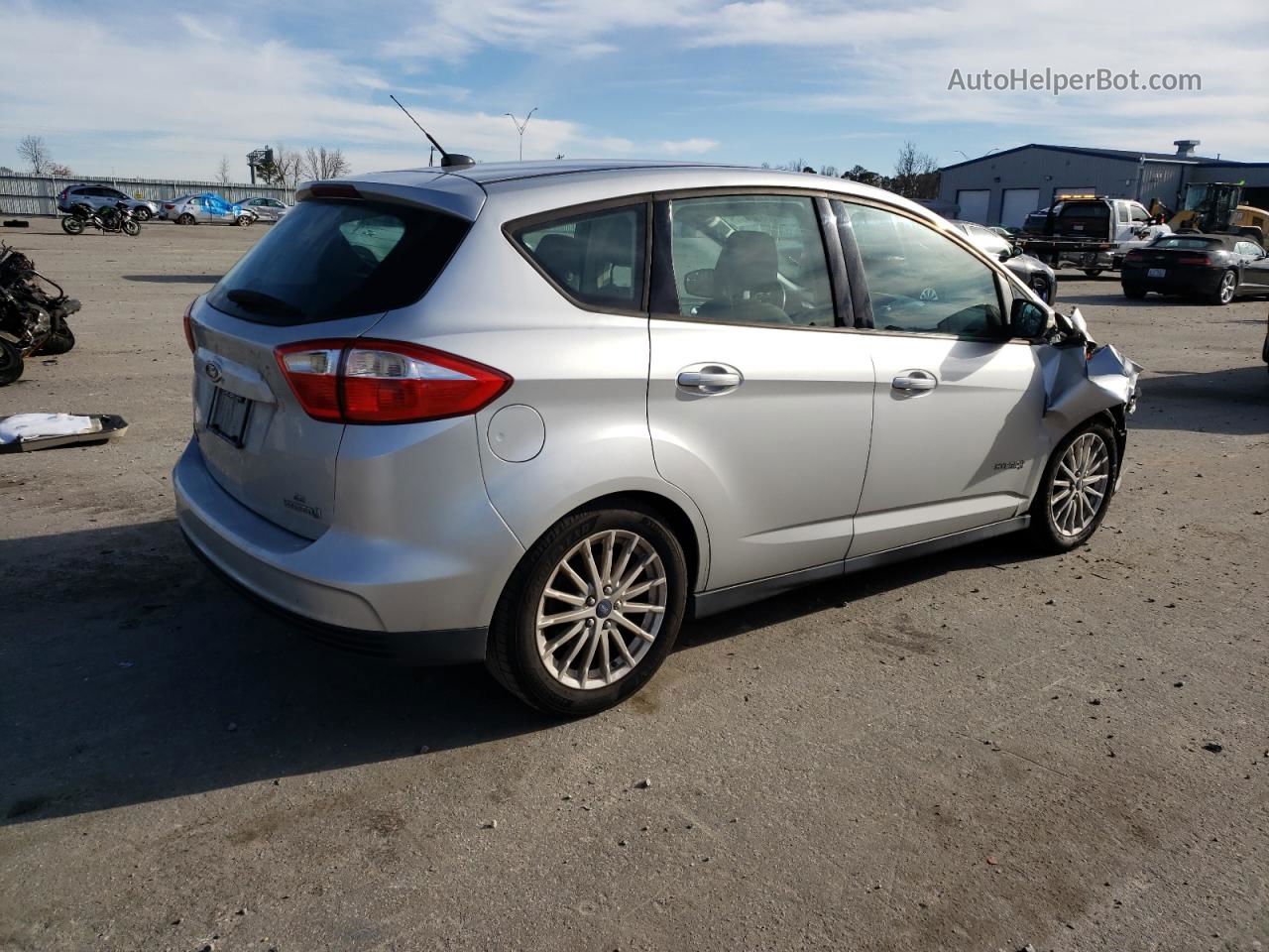 2013 Ford C-max Se Silver vin: 1FADP5AU6DL543455