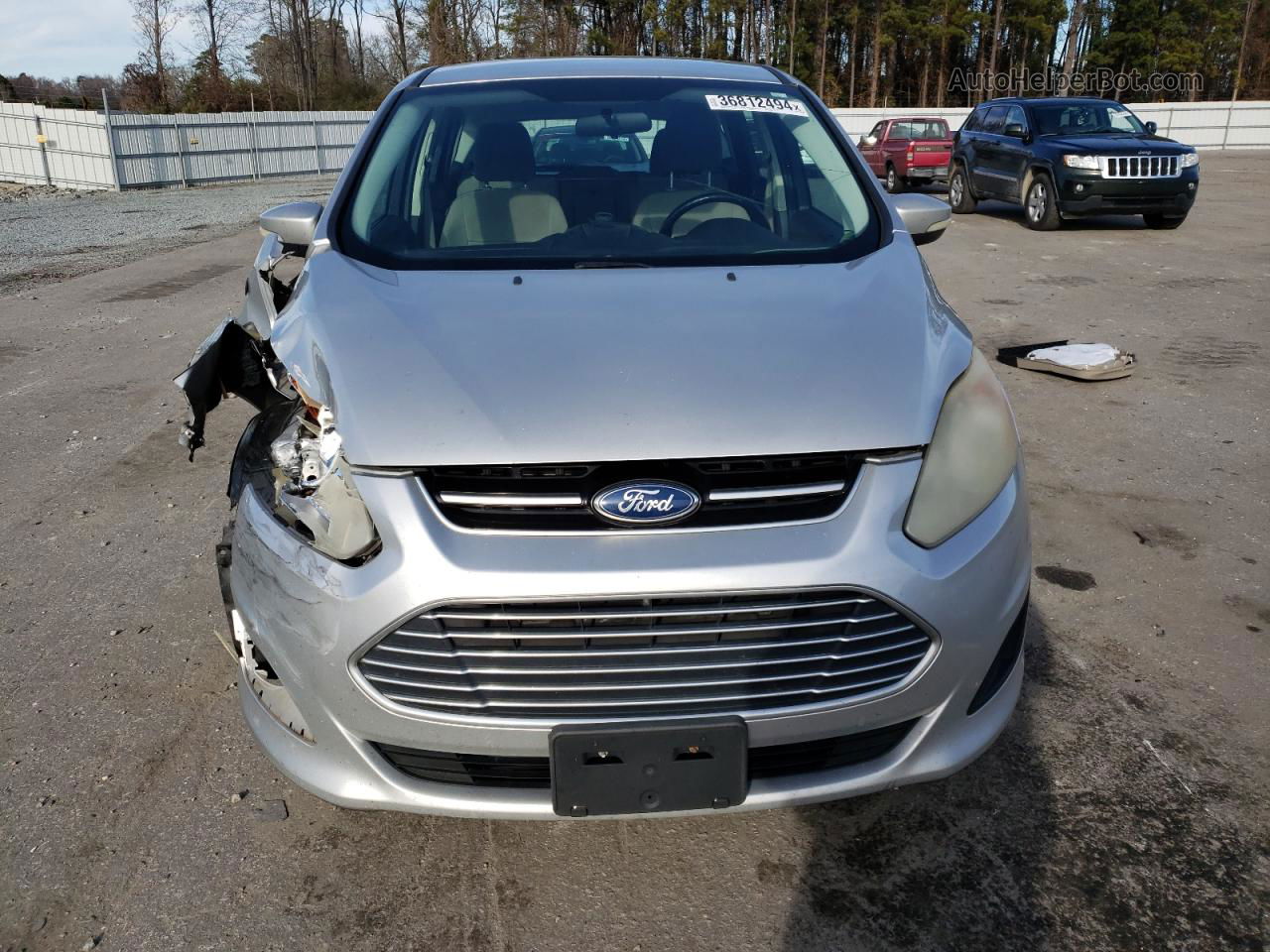 2013 Ford C-max Se Silver vin: 1FADP5AU6DL543455