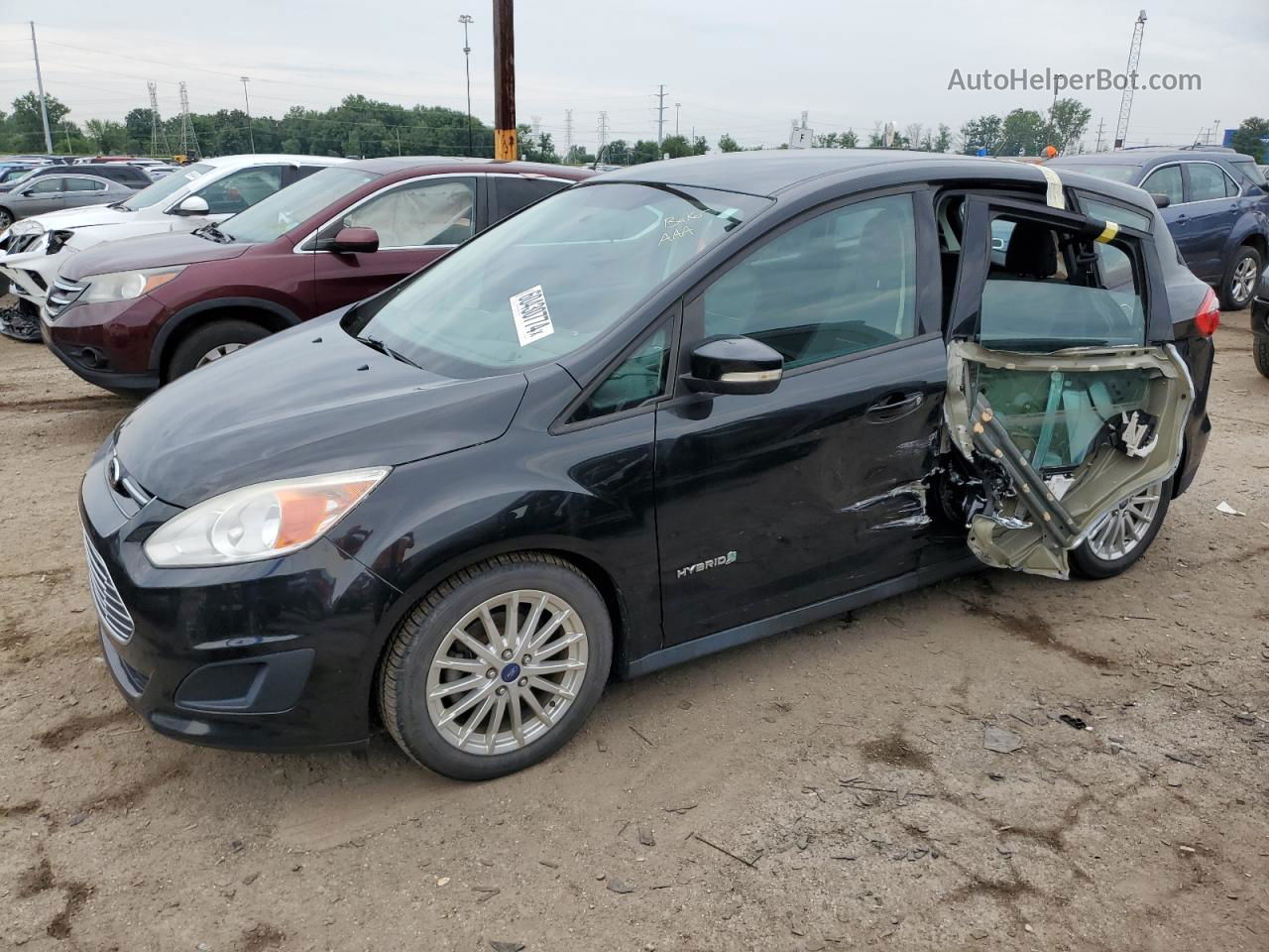 2013 Ford C-max Se Black vin: 1FADP5AU6DL552804