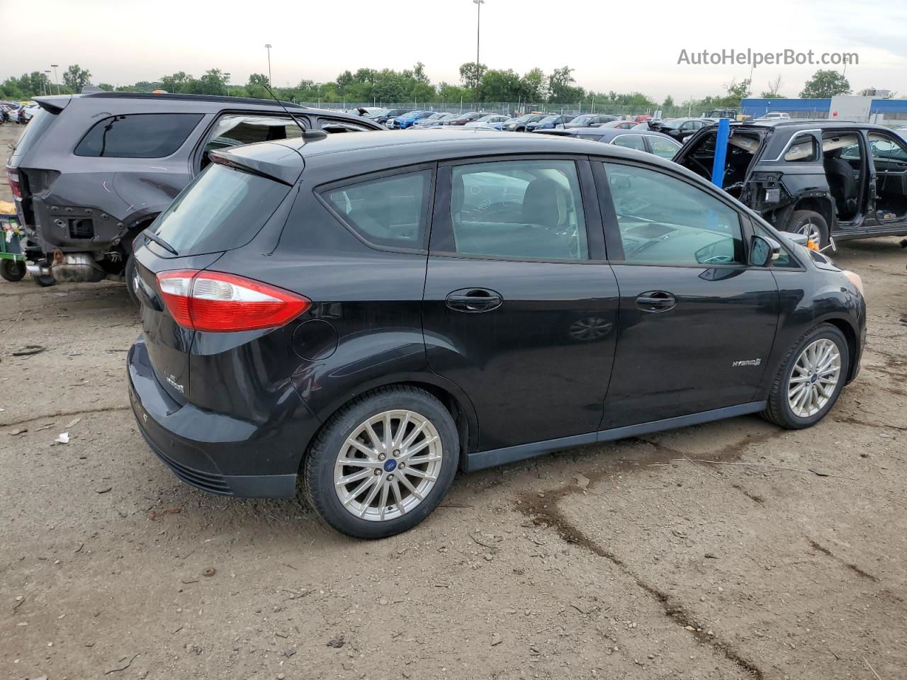 2013 Ford C-max Se Black vin: 1FADP5AU6DL552804