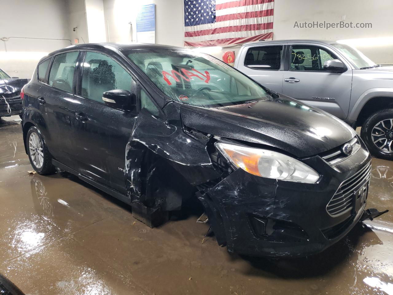 2014 Ford C-max Se Black vin: 1FADP5AU6EL504575