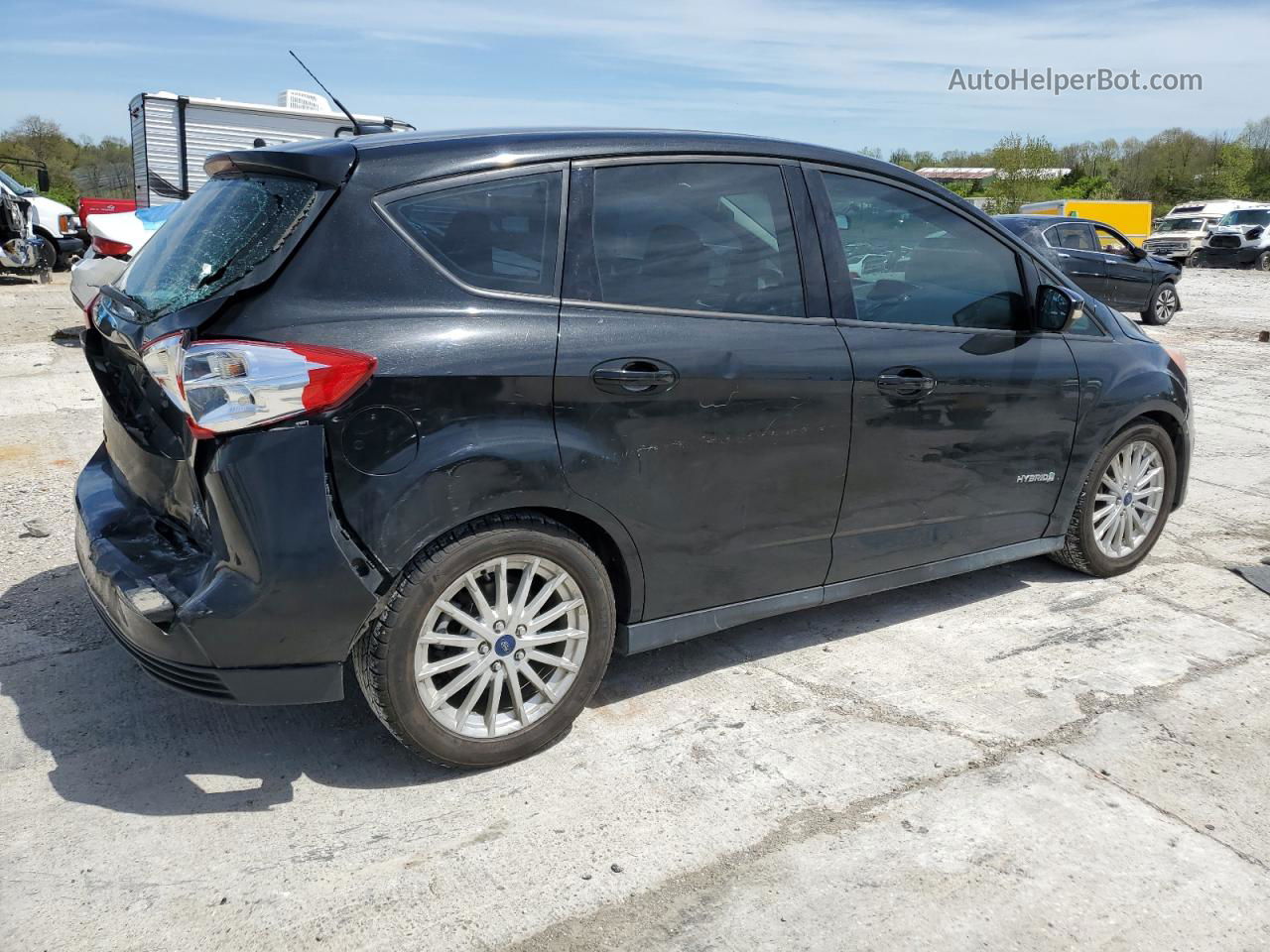 2014 Ford C-max Se Black vin: 1FADP5AU6EL505130