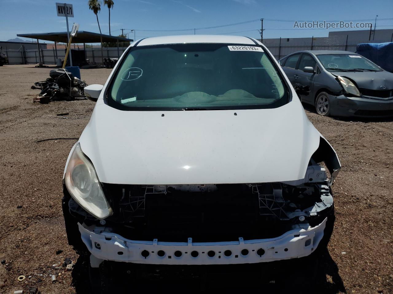 2014 Ford C-max Se White vin: 1FADP5AU6EL509002