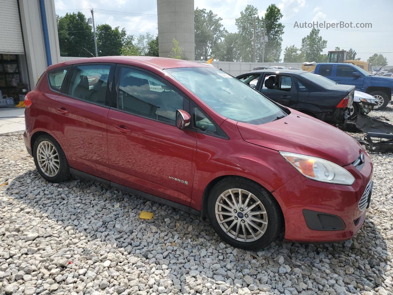 2014 Ford C-max Se Red vin: 1FADP5AU6EL509498