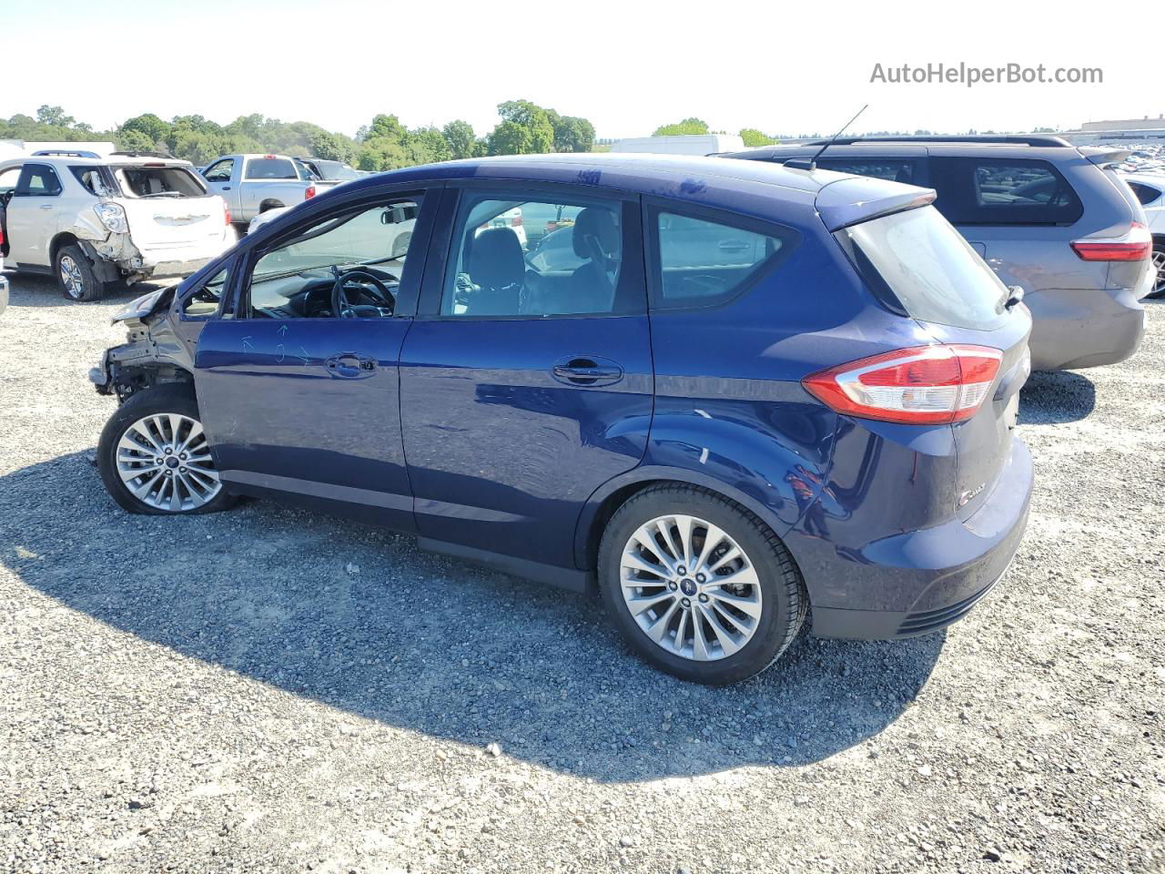 2017 Ford C-max Se Blue vin: 1FADP5AU6HL110997