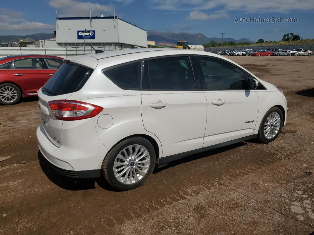 2017 Ford C-max Se White vin: 1FADP5AU6HL112992