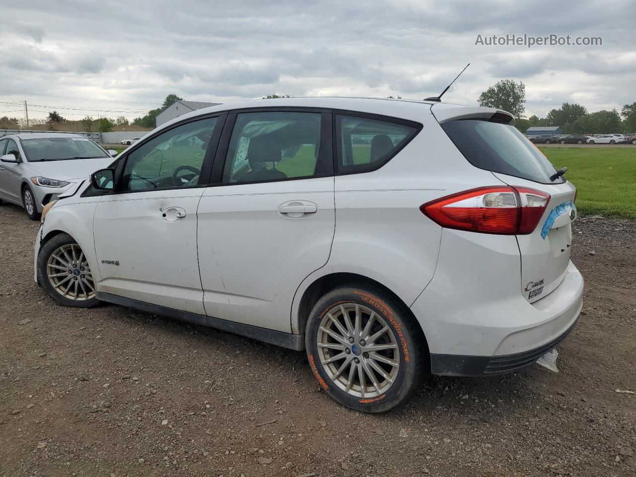 2013 Ford C-max Se White vin: 1FADP5AU7DL504356