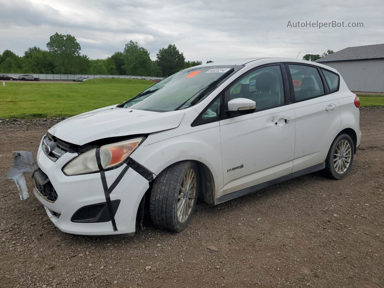 2013 Ford C-max Se White vin: 1FADP5AU7DL504356