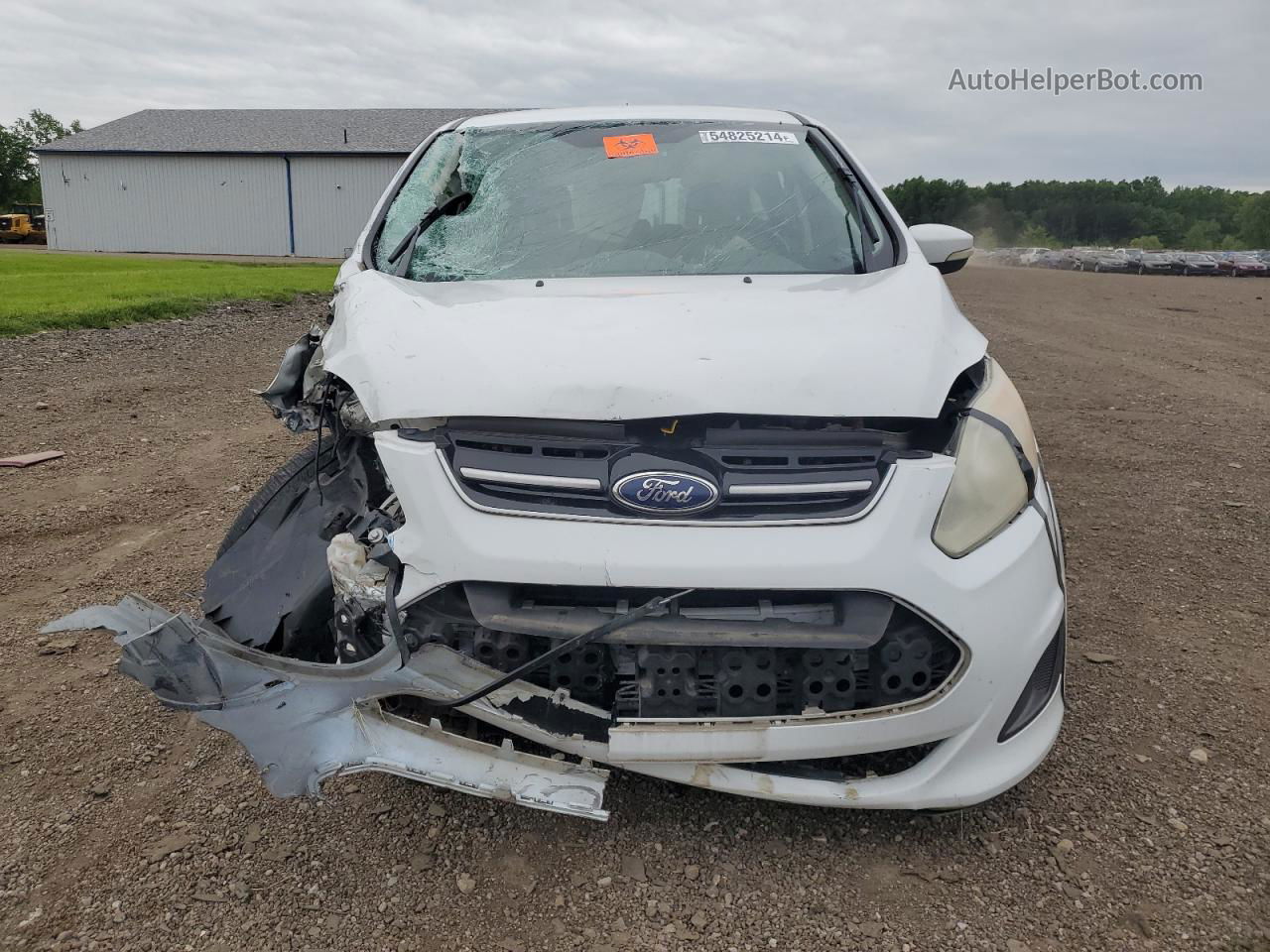 2013 Ford C-max Se White vin: 1FADP5AU7DL504356