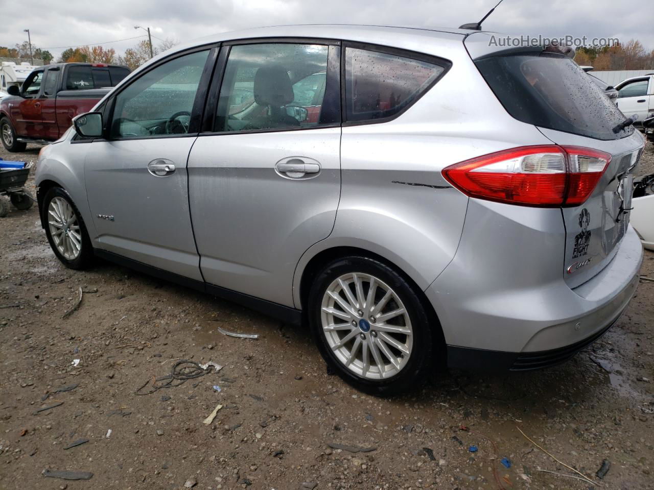 2013 Ford C-max Se Silver vin: 1FADP5AU7DL514465